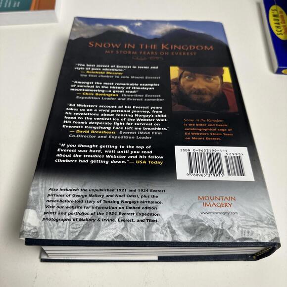 Snow in the Kingdom : My Storm Years on Everest by Ed Webster - Signed Copy Firs - Picture 9 of 9